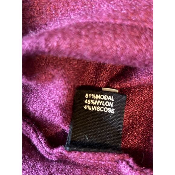 Orange Fashion Village Supersoft Boatneck Sweater O/S Plum - Picture 6 of 7